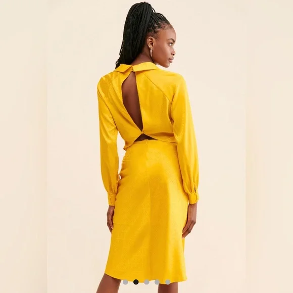 Urban Outfitters. Rare London satin tie front dress. - Picture 3 of 4